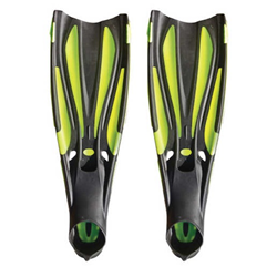 Full-Foot Fins - Velocity - Yellow - XSmall (36-37)